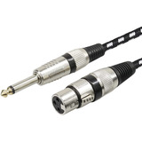 Cable  Xlr Hembra A Ts De 1/4 De 6.35 Mm, 6 Pies