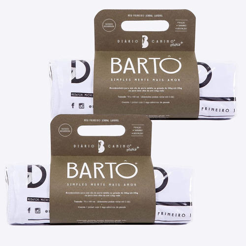 Tapete Higiênico Lavável Diário Canino Mais Bartô Kit 2 Unid