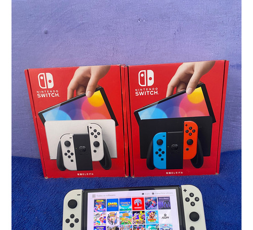 Nintendo Switch Oled *liberado* Novos 256gb Cheio De Jogos