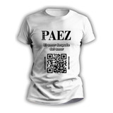 Remeras Rock Nacional De Hombre Y Mujer Qr Fito Páez - 4033