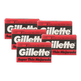Hojas De Afeitar Gillette Super Thin Roja X 50 Unidades