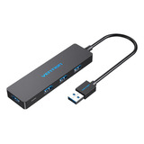 Vention Chkbb Color Negro Hub Usb 3.0 Multipuerto 4 En 1