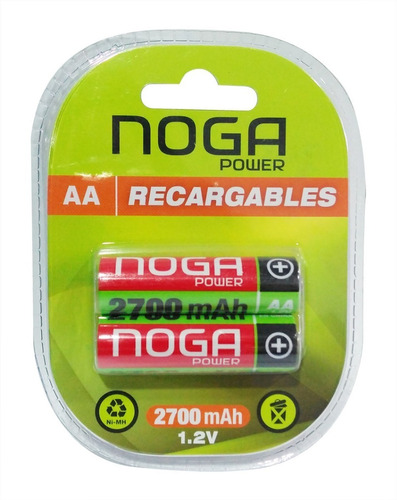 Pilas Recargables Noganet Aa 2700 Mah Blister X2