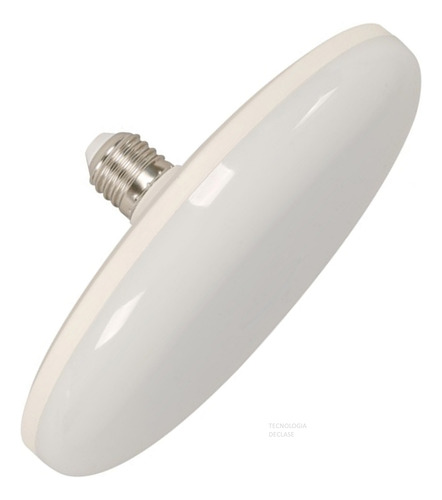 Foco Led Ufo 20w Redondo Circular Plano Luz Blanco E27