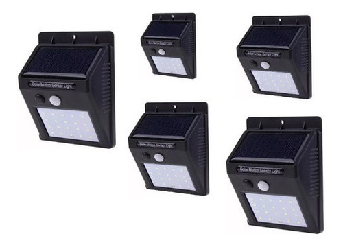  X5 Foco Solar 20 Led Sensor De Movimiento