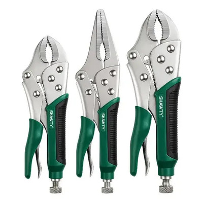 Shawty Pinza De Presión 3pcs Mordaza Ajustable Pinzas, Alicates De Boca Curva De 7 Y 10 , Alicates De Punta Larga De 6-1\u002F2 , Adecuado Para Soldadura, Doblado De Metales, Carpintería Y Reparación De | MercadoLibre