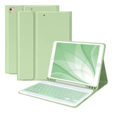 Funda Teclado Para iPad 10.2  9ª 8ª Gen Bt Air 10.5  Verde