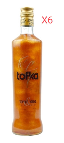 Tofka Vodka & Tofi Brillos X 6 L Lotes Nuevos Sin Estuche  