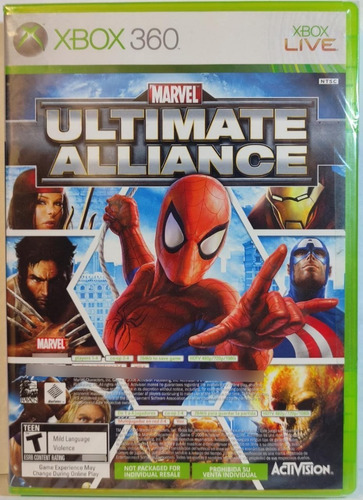 Marvel Ultimate Alliance Y Forza Motorspor 2 Xbox 360 Físico