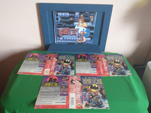 Mega Drive Genesis Batman E Robin Caixa Recortada Original