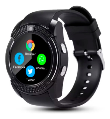 Relógio Smartwatch V8 Cartão De Memoria Chip Câmera Bt Wifi