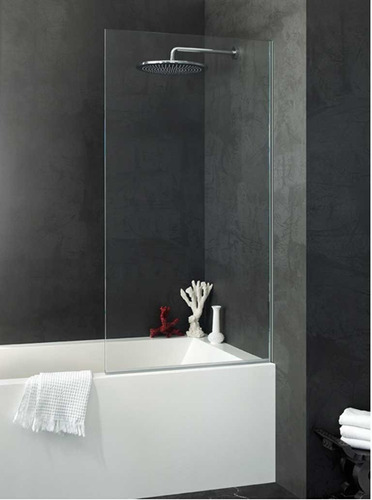 Mampara Baño Fija Vidrio Blindex 140x70cm, Floresta