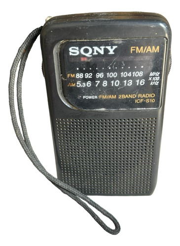 Radio De Bolsillo Transistor Sony Icf-s10 Vintage Antiguo