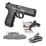 Pistola Co2 Fox G17 Replica Glock + Garrafitas Y Balines