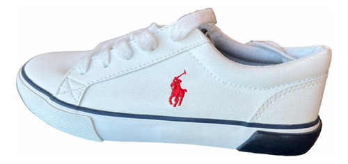 Zapatillas Blancas Polo Ralph Lauren Niños Talle 31,5