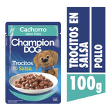 Champion Dog Trocitos En Salsa Cachorro X24 Und