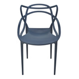 Cadeira De Jantar Top Chairs Top Chairs Allegra, Estrutura De Cor  Azul-petróleo, 6 Unidades