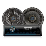 Autoestereo Bluetooth Usb Con Par De Bocinas 6.5 Audiobahn