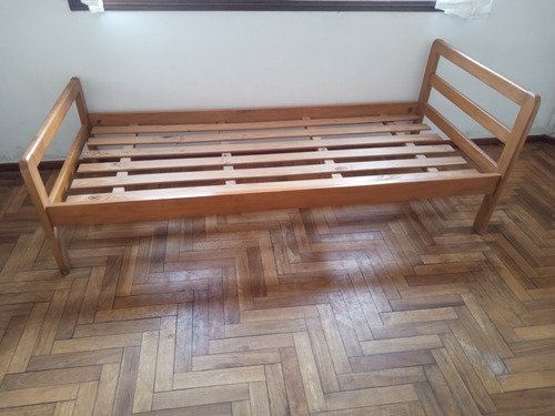 Cama Madera Maciza De Cedro 1 Plaza