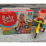 Antiguo Triciclo Baby Cyclo Cerdito Vispa Halcon Cuerda