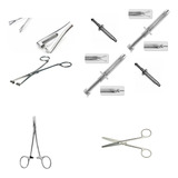 Kit Colocacion Piercing Completo  Pinza Triangular De Regalo