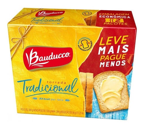 Torrada Tradicional Bauducco 284g