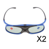 2 Gafas 3d Para Proyectores Dlp- Obturador Activo / /