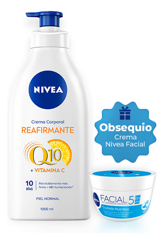 Crema Corporal Nivea Q10 Plus Reafirmante Vitamina C 1000ml