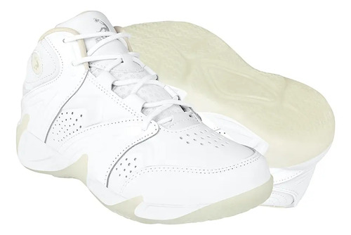 Tenis Hombre Basquetball Shaq Aq95010bw Simi Bco 23-25
