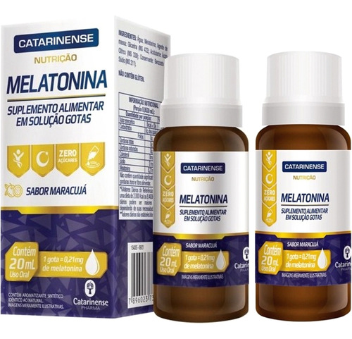 Kit 2x Melatonina Pura Catarinense Pharma 