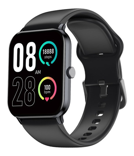  Qcy Relógio Smartwatch Watch Gtc S1 Bluetooth 5.0 Ipx8 Cor Da Caixa Cinza Metálico Cor Da Pulseira Preto