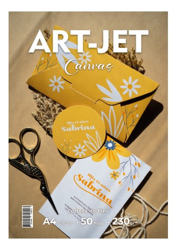 Papel Canvas Corteza De Pino 230g - Art-jet® - A4 - 50h