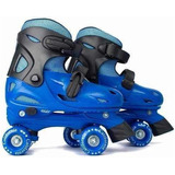Patines Roller Bota Extensible T.37 A 40 Faydi Azul An949