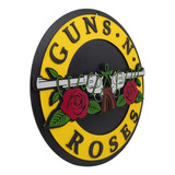 Placa Decorativa Guns N Roses Rock 3d Relevo Bar Decoração