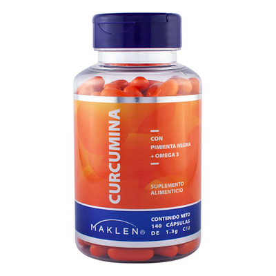 Curcuma | Curcumina + Omega 3 | 140 Softgels | Maklen Sabor Sin sabor | MercadoLibre