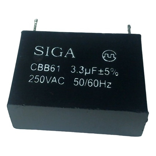 Condensador Seguridad 3.3uf 250vac 50/60 Hz Cbb61