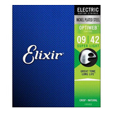 Encordoamento Guitarra Elixir 009-042 Optiweb Super Light