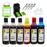 Kit 1600ml Tinta Recarga Cartucho Compatível Impressora Hp