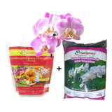 Paquete Cuidado De Orquídeas. Sustrato + Nutrientes