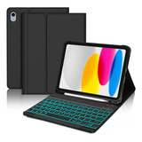 Funda Con Teclado Marca Sengbirch / Para iPad 10.9  / Black.