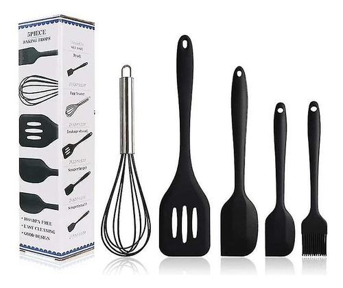 Set De Utensilio De Cocina 5pcs De Silicona Batidor Espátula