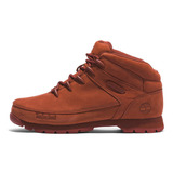 Bota Timberland Mid Lace Tb0a2q9veq1 Hombre Color Rojo Diseño De La Tela Liso Talla 25 Mx