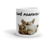 Taza De Gato Gatito Pidiendo Café Personalizada