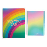 Set 2 Libretas Tornasol Rainbow