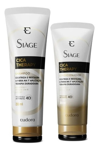 Eudora Siage Shampoo Condicionador Cica Therapy Fortes Macio