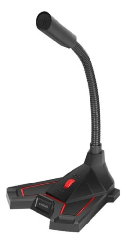 Micrófono Base Flexible Gamer Conector 3.5 Para Pc 
