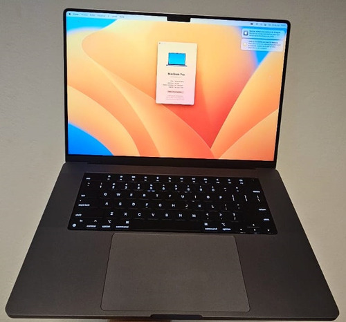 Macbook Pro 16 M1 Max 32gb 1tb Ssd 10cpu 32gpu  Cor Prateado