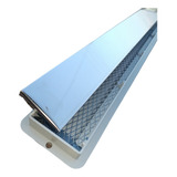 Ralo Linear Banheiro 5x100 Sifonado Inox Oculto Com Tela