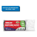 Sacos Para Lixo 50 Litros Super Reforçado Com 50 Unidades