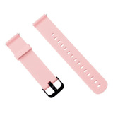 Pulseira De 20mm De Silicone Soft Compatível Com Blulory Cor Rosa